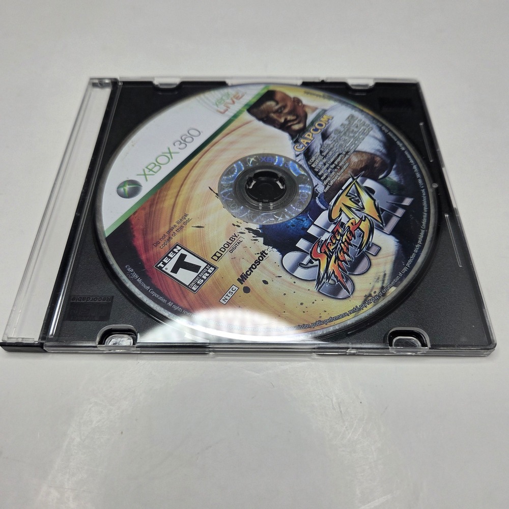 Capcom Super Street Fighter IV Xbox 360 Game Disc Only Fighting Arcade Classic